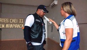 Alagoas: cai número de autuações por embriaguez ao volante