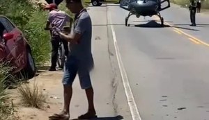 Colisão entre dois veículos deixa quatro vítimas gravemente feridas