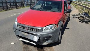 Motociclista fica ferido na AL-220 após colisão com carro