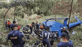 Duas pessoas morrem em queda de helicóptero no interior de São Paulo