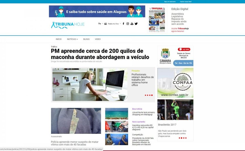 Portal Tribuna Hoje ganha novo layout mais dinâmico