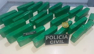 Polícia Civil apreende 16 quilos de maconha em São Miguel dos Campos
