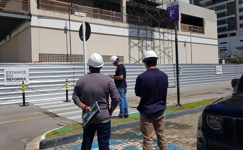 Obras em shoppings de Alagoas passam por fiscalização