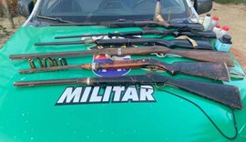 Batalhão Ambiental apreende seis espingardas durante operação em Joaquim Gomes