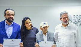 Arthur Lira prestigia diplomação de Benedito de Lira como prefeito reeleito da Barra de São Miguel