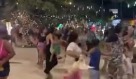 Após vídeo mostrando correria na Praça do Centenário, secretaria nega que tenha havido tiroteio