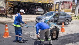 Infraestrutura recupera asfalto em mais de 60 ruas e avenidas de Maceió