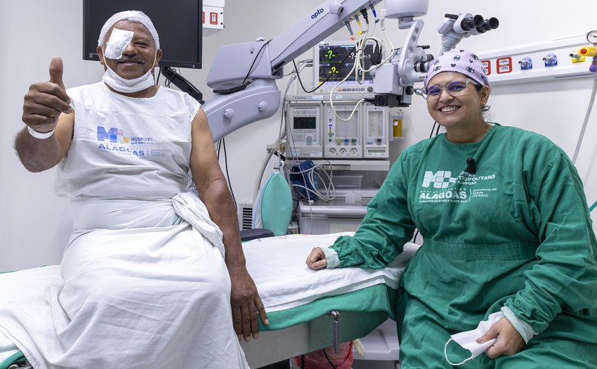 Programa transforma a vida de paciente ao remover 'carne crescida' dos olhos