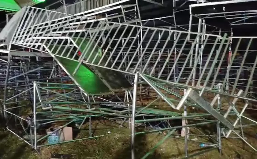 Desabamento de arquibancada em show no interior de SP deixa 60 feridos