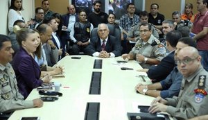 Governador em exercício faz visita ao Comando da Polícia Militar e à SSP