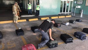 PF/AL e PM realizam ação conjunta no aeroporto Zumbi dos Palmares
