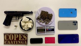PM apreende ilícitos e prende foragido da Justiça durante ocorrências no interior de Alagoas