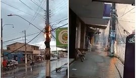 Corpo de Bombeiros é acionado para incêndio em postes de energia elétrica