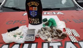 Polícia Militar registra apreensões de entorpecentes em Maceió e Paripueira