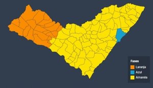 Mapa mostra atividades permitidas nas atuais fases de reabertura econômica em Alagoas