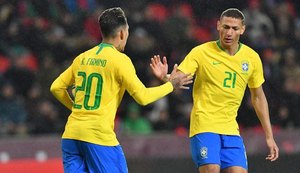 Com gol do alagoano Firmino, Brasil vence República Tcheca