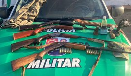 PM apreende 8 armas de fogo em menos de 24 horas