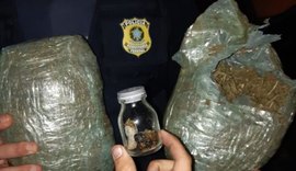 Quatro suspeitos de tráfico são presos com dois quilos de maconha