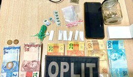 OPLIT prende suspeito de tráfico e apreende drogas em abordagem