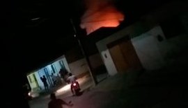 Incêndio destrói uma residência em São José da Laje