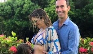 Ticiane Pinheiro está grávida do 1º filho com César Tralli