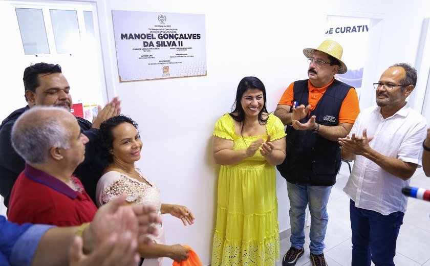 Em Rio Largo Gilberto Gonçalves entrega nova UBS aos moradores do Conjunto José Carlos