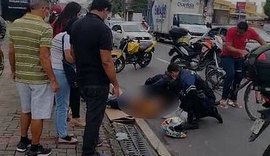 Homem fica ferido ao cair de moto que conduzia na Avenida Gustavo Paiva