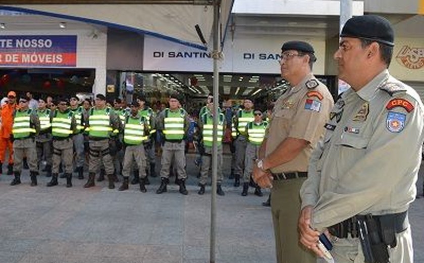 Polícia Militar inicia reforço do policiamento no Comércio da capital alagoana