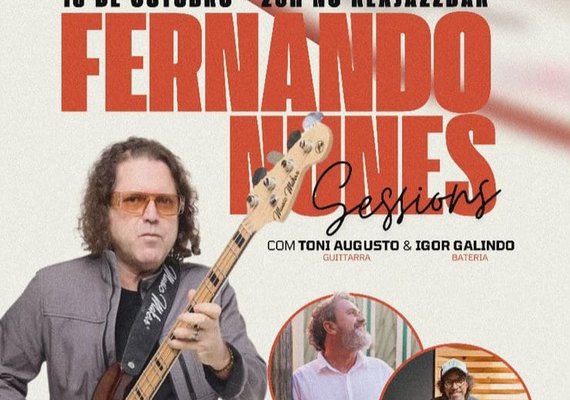 Baixista alagoano Fernando Nunes se apresenta em Maceió com participações especiais