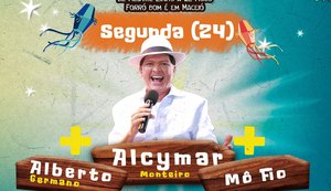 Alcymar Monteiro sobe ao palco do Arraial Central nesta segunda-feira