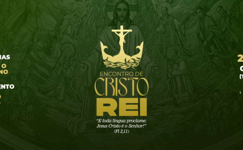 Arquidiocese de Maceió celebrará Solenidade de Cristo Rei no domingo (26)