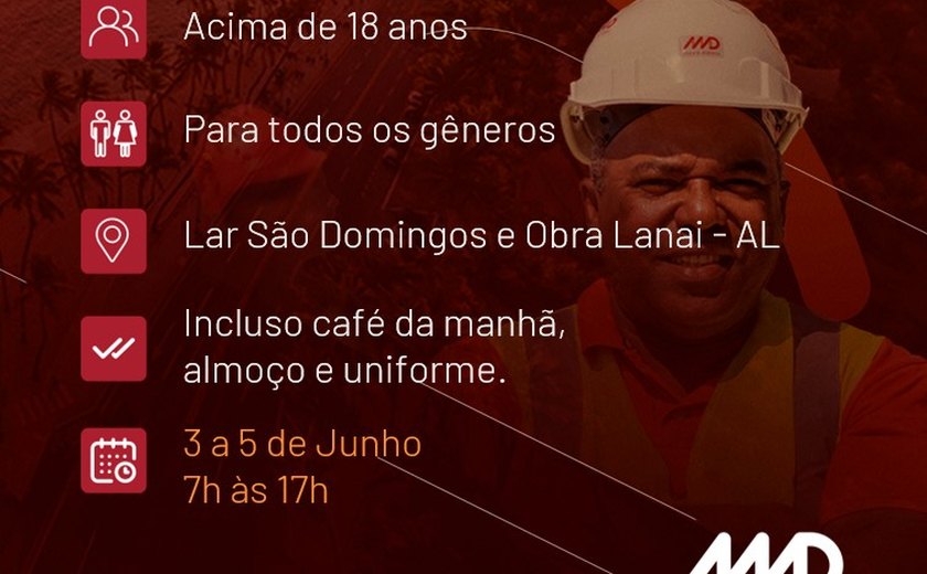 MD Social oferece oportunidade de formação profissional em construção civil