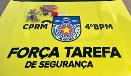 PM apreende duas pistolas e drogas em ações ostensivas na capital e interior
