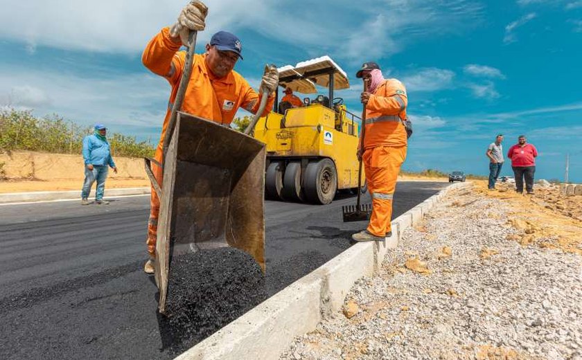 Prefeitura vistoria obras da Rota do Mar; entrega da via deve ocorrer ainda em dezembro