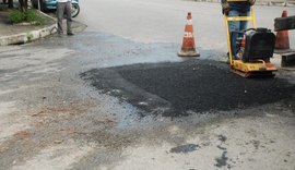 Avenida Presidente Getúlio Vargas recebe serviços de tapa-buraco