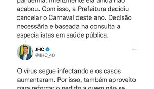 Prefeito de Maceió anuncia cancelamento do Carnaval pelo aumento de casos de Covid-19
