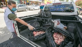 Mais de 500 quilos de alimentos são apreendidos no Mercado do Tabuleiro