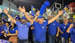 Sábado político em Quebrangulo é destacado pela força de apoiadores em torno dos candidatos tucanos