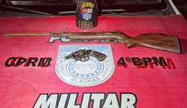 Polícia Militar apreende armas de fogo enterradas em terreno baldio, na Chã da Jaqueira