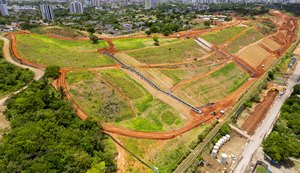 70% das obras de estabilização e drenagem da Encosta do Mutange estão concluídas