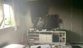 Corpo de Bombeiros é acionado para controlar incêndio em apartamento na Jatiúca
