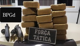 Ação integrada detém duas pessoas e apreende 18 quilos de maconha no Benedito Bentes
