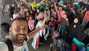 Brasileiros cruzam a fronteira de Gaza com o Egito