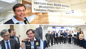 Em Santos (SP), ministro do Turismo é homenageado pela volta dos cruzeiros marítimos