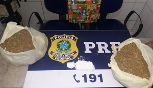 Passageira de Uber é presa pela PRF com drogas na BR-101