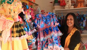 Festa Junina: costureira mantém viva tradição e confecciona trajes típicos infantis
