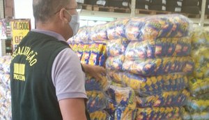 Procon de Arapiraca registra variação de produtos da cesta básica