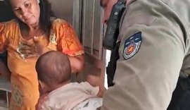 Policiais militares salvam bebê de oito meses que estava engasgado em Capela