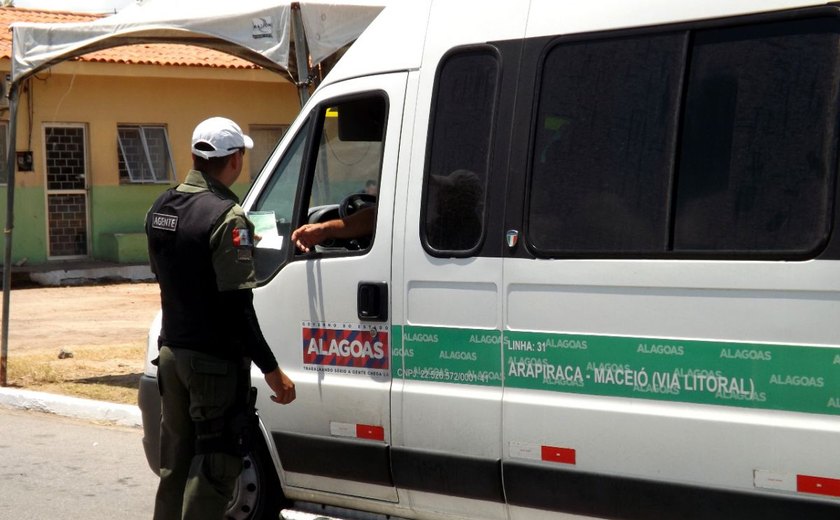 Em Alagoas, número de assaltos a veículos de transporte intermunicipal cai 44% em 2017