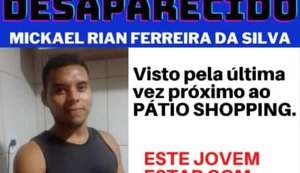 Família busca por jovem que está desaparecido desde quarta-feira (24)